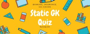 Static GK Quiz