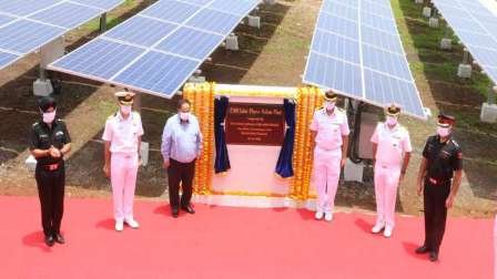 Indian Navy's Largest solar power plant commissioned at Indian Naval Academy in Kerala