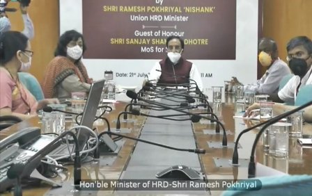HRD Minister Ramesh Pokhriyal launches 'Manodarpan' initiative to provide psychosocial support to students