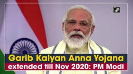 Pradhan Mantri Garib Kalyan Ann Yojana Extended till November 2020
