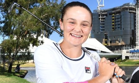 Multi-talented Tennis world No. 1 and former cricketer Ash Barty wins Golf Club Championship