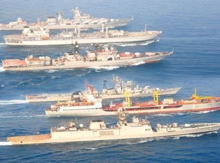 11th India-Russia biennial bilateral maritime naval exercise 'INDRA NAVY' organised in Bay of Bengal