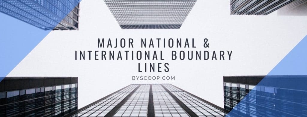 Major National & International Boundary Lines