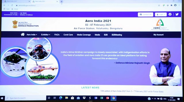 13th Aero India-21 to be held in Bengaluru in Feb 2021