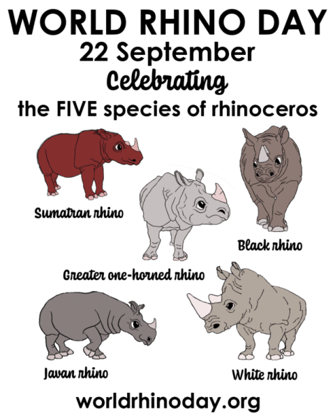 World Rhino Day : 22 September