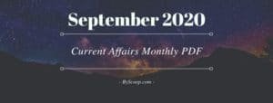 current affairs pdf september 2020