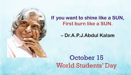 World Students’ Day: 15 October