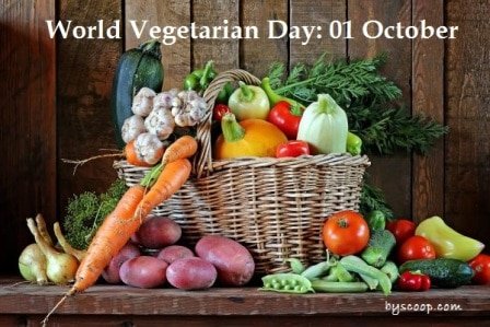 World Vegetarian Day: 01 October