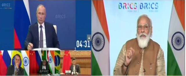 PM Modi Virtually Attends 12th BRICS Summit
