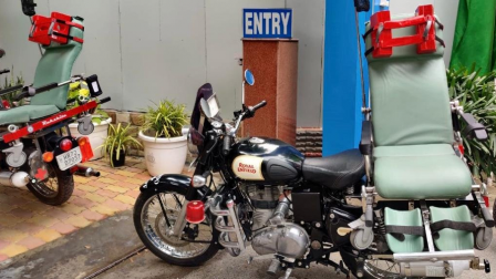 DRDO Develops Special Motor Bike Ambulance 'Rakshita' for CRPF