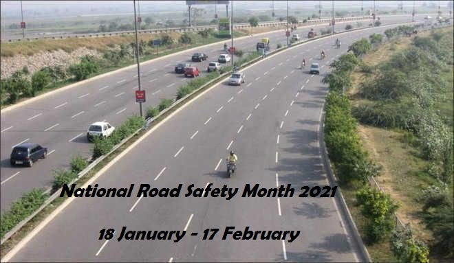 National Road Safety Month 2021: 18 January - 17 February