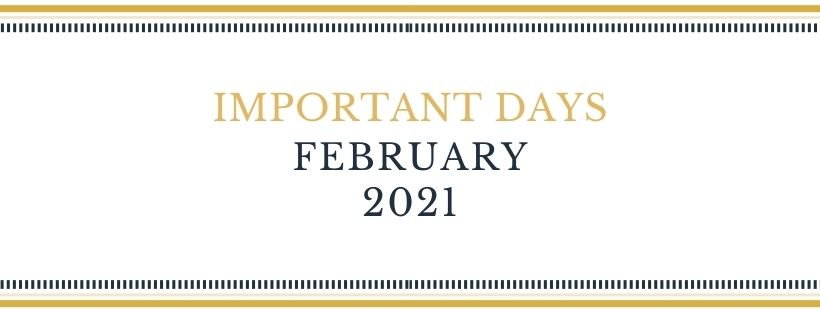 important days February 2021