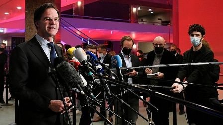 Netherlands PM Mark Rutte claims victory for fourth straight term
