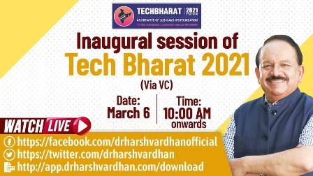 Dr Harsh Vardhan addresses 2nd edition of Techbharat 2021 e-Conclave