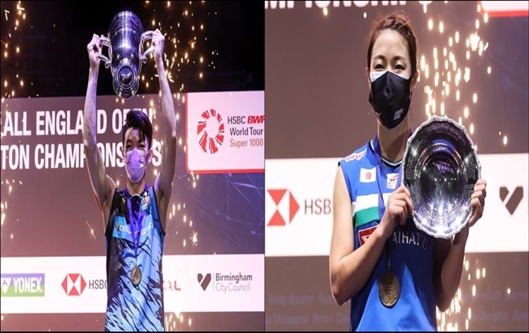 Japan's Nozomi Okuhara wins All England Badminton C’ships Women's title, Malaysia's Lee Zii Jia clinches Men's title