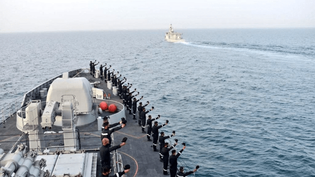 Indian Navy undertakes PASSEX with Royal Bahrain Naval Force in Persian Gulf