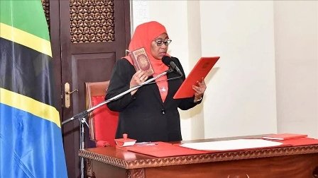 Samia Suluhu Hassan sworn in as Tanzania’s first woman President