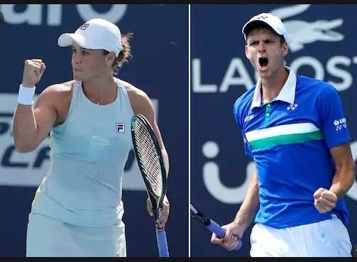 Hubert Hurkacz of Poland and Ashleigh Barty of Australia wins 2021 Miami Open Tennis Tournament