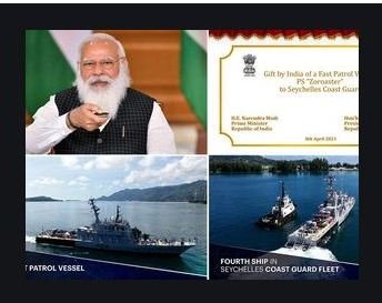 India gifts Rs 100 crore patrol vessel PS Zoroaster to Seychelles