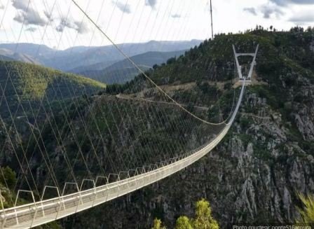 World’s Longest Pedestrian Suspension Bridge Arouca  516, Unveiled in Portugal