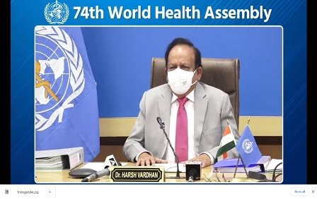 Dr Harsh Vardhan Chairs 74th World Health Assembly