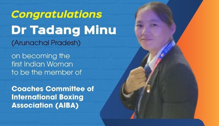 DR Tadang Minu becomes first Indian woman to be appointed as member of International Boxing Association(AIBA) coaches committee