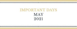 important days may 2021