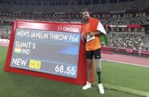 Javelin Thrower Sumit Antil Wins Gold for India at Tokyo Paralympics