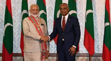 India & Maldives inks pact on mega Greater Male Connectivity Project