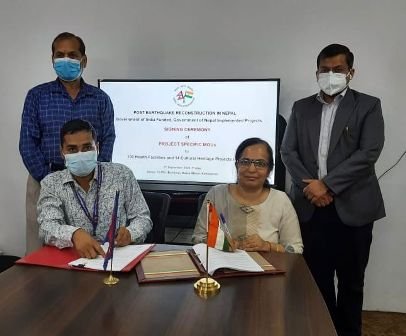 India inks MoU with Nepal to reconstruct 117 heritage & health projects damaged during 2015 earthquake in Himalayan country