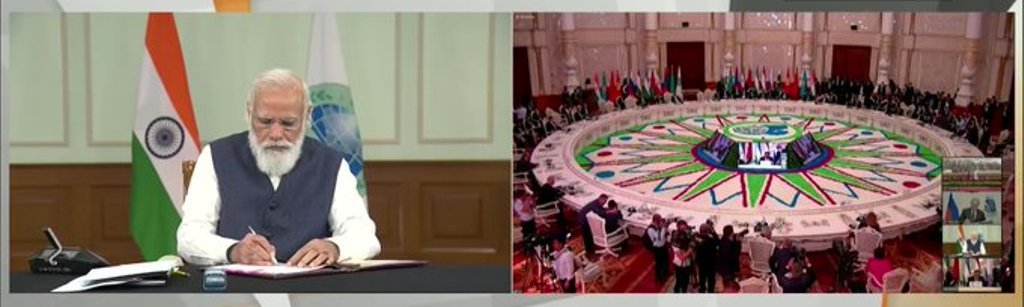 Prime Minister Narendra Modi virtually addresses 21st SCO Meeting of the Council of Heads of State