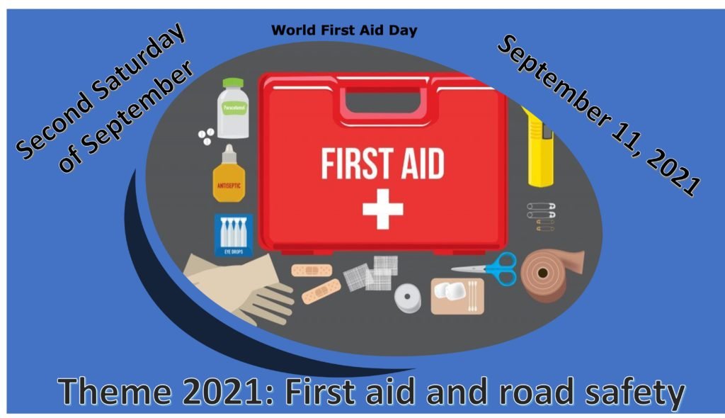 World First Aid Day: 11 September 2021 (second Saturday of September)