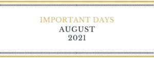 List of Important Days