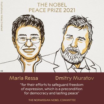 Maria Ressa and Dmitry Muratov wins 2021 Nobel Peace Prize 