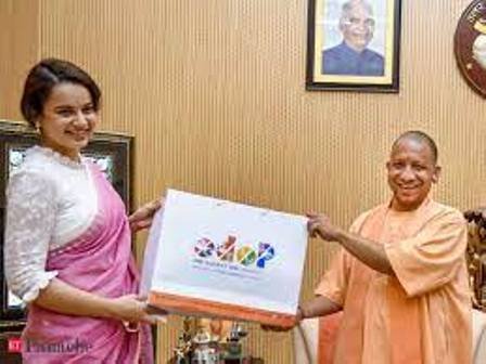 Uttar Pradesh CM Yogi Adityanath names Kangana Ranaut as Brand Ambassador for its ''One District-One Product'' Scheme