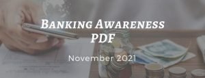Banking Awareness PDF November 2021